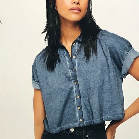 NEW $58 Free People Weekend Rush Top - Picture 2 of 8